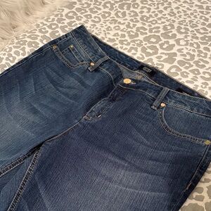 Jones New York Dark Blue Straight Leg Jeans